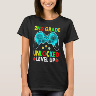 Camiseta 2º ano desbloqueado Subir de nível com controle de