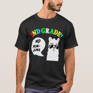 Camiseta 2º ano Sem problema lhama  Volta às aulas