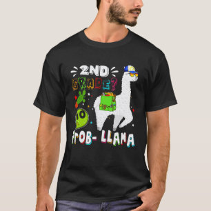 Camiseta 2º ano sem problema Llama primeiro dia de volta às