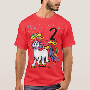 Camiseta 2º partido Bday 2 anos Partido Unicórnio 2º aniver