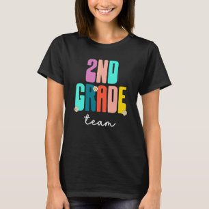Camiseta 2º Professor Escola Primária Aluno Retro Groo