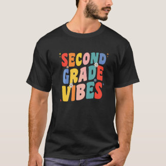 Camiseta 2º Vibrações da Segunda Série Retro Groovy Para Pr