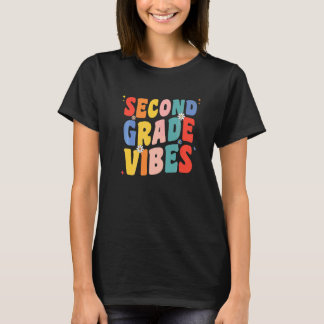 Camiseta 2º Vibrações da Segunda Série Retro Groovy Para Pr