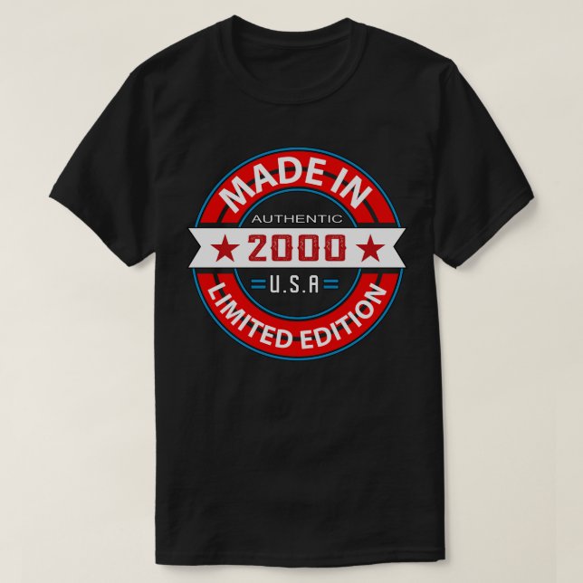 Camiseta 2000 23 anos (Frente do Design)