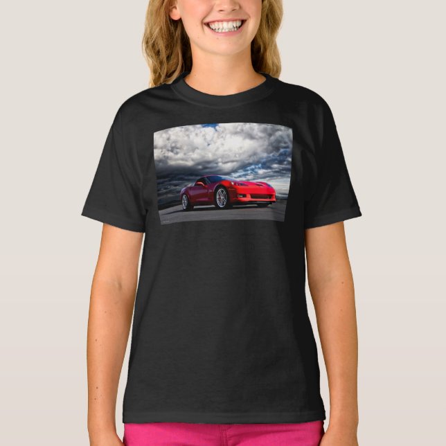 Camiseta 2006 Corvette Z06 427 &x27;Stormy Day&x27; Classic (Frente)