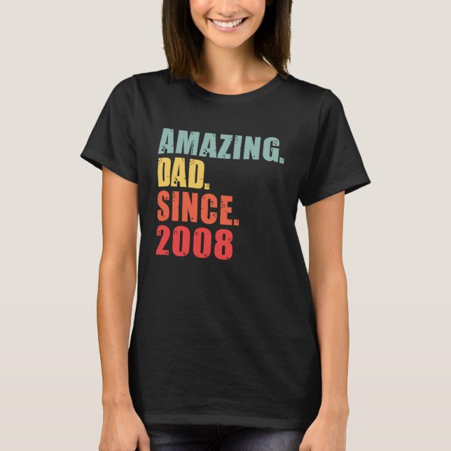 Camiseta 2008 Amazing Dad Since 2008 (Frente)