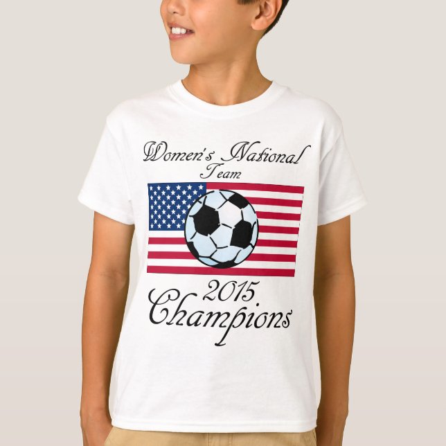 Camiseta 2015 campeões do campeonato do mundo das mulheres (Frente)
