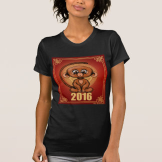 Camiseta 2016 anos bonito do macaco