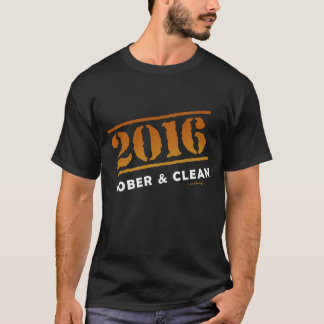Camiseta 2016: Sóbrio e limpo