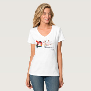 Camiseta 2017 celebração do DF - senhoras V - T do pesco