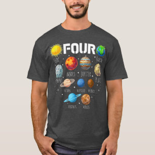 Camiseta 2018 4 anos de idade Espaço Exterior 4ª Festa de A