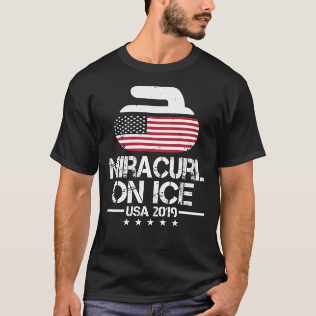 Camiseta 2019 Miracurl on Ice TSirt for US Stone Curling (Frente)