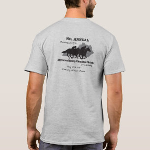 Camiseta 2019 t-shirt anual do ISSA - cavalos de