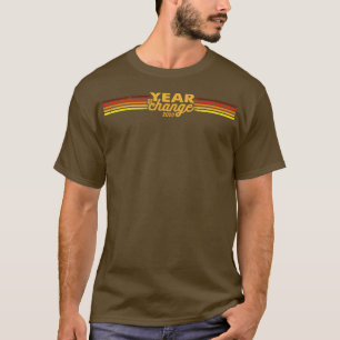 Camiseta 2020 Ano de Mudança Retro Stripes Sunset