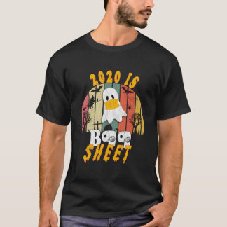 Camiseta 2020 Is Boo Sheet Halloween Ghost Wear S