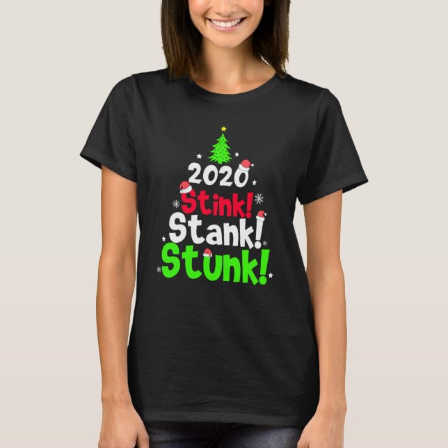 Camiseta 2020 Stink Stank Matching Family Natal P (Frente)