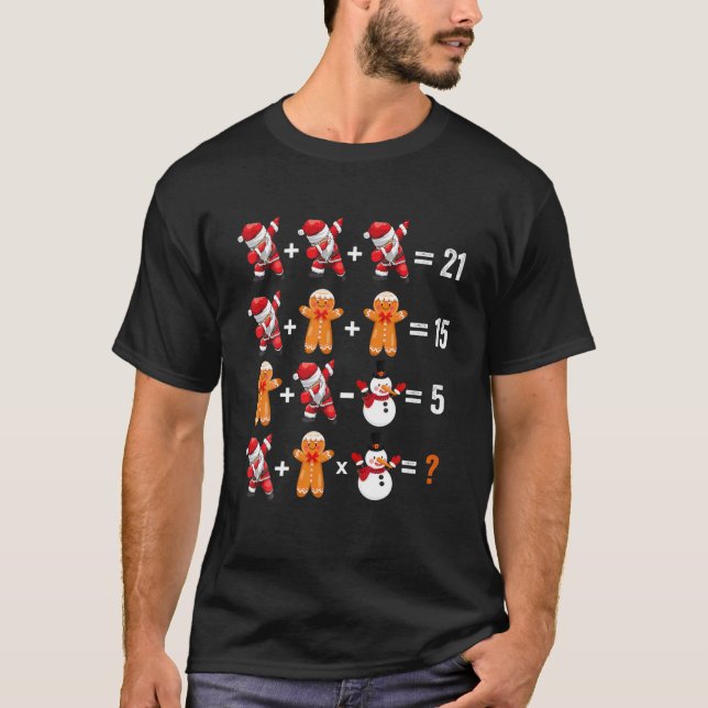 Camiseta 2021 Christmas Order Of Operations Quiz Math Teach (Frente)