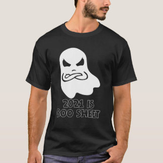 Camiseta 2021 É Dia de as Bruxas engraçado Fantasma Irritad