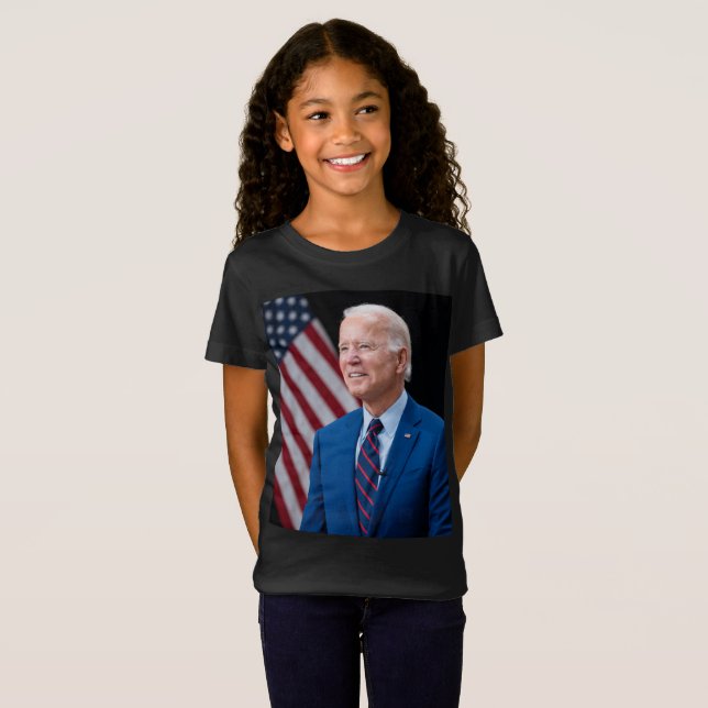Camiseta 2021 Joe Biden Presidente dos EUA Retrato (Frente Completa)