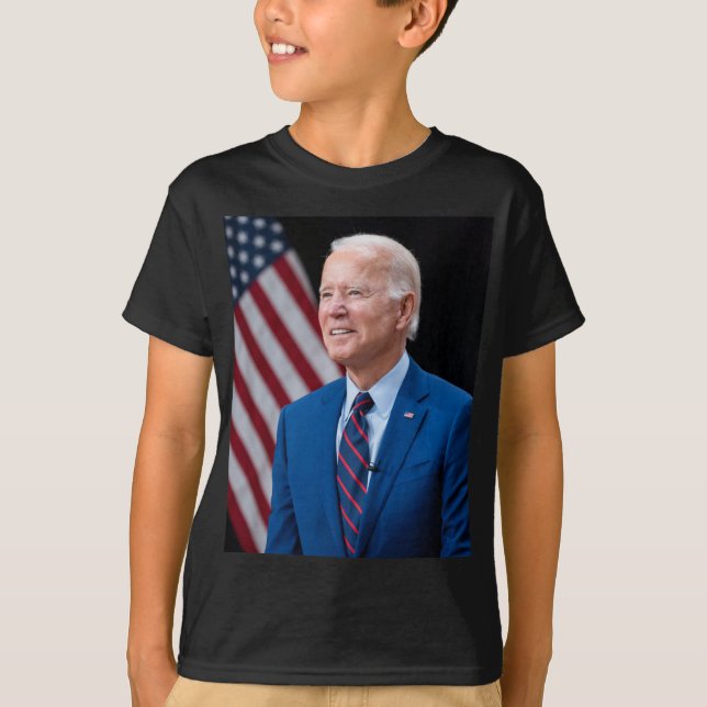 Camiseta 2021 Joe Biden Presidente dos EUA Retrato (Frente)