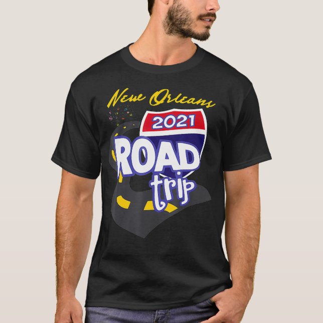 Camiseta 2021, New Orleans Road Trip (Frente)
