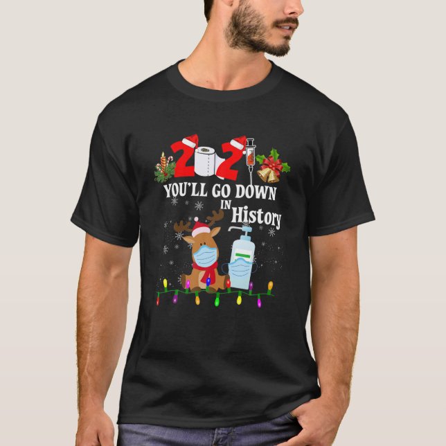 Camiseta 2021 Você Descerá Na Revista De Natal Da História (Frente)