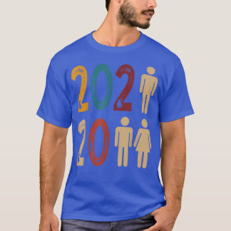 Camiseta 2022 A Sra. Wife Husband Casou-se com Hubby Mat