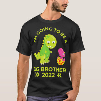 Camiseta 2022 Big Brother Little Sister Dinosaurs