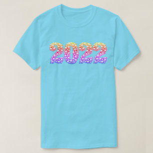 Camiseta 2022 em T-Shirt Colorful Skulls