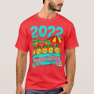 Camiseta 2022 Family Cruise Men Mulheres Meninas Velejando 