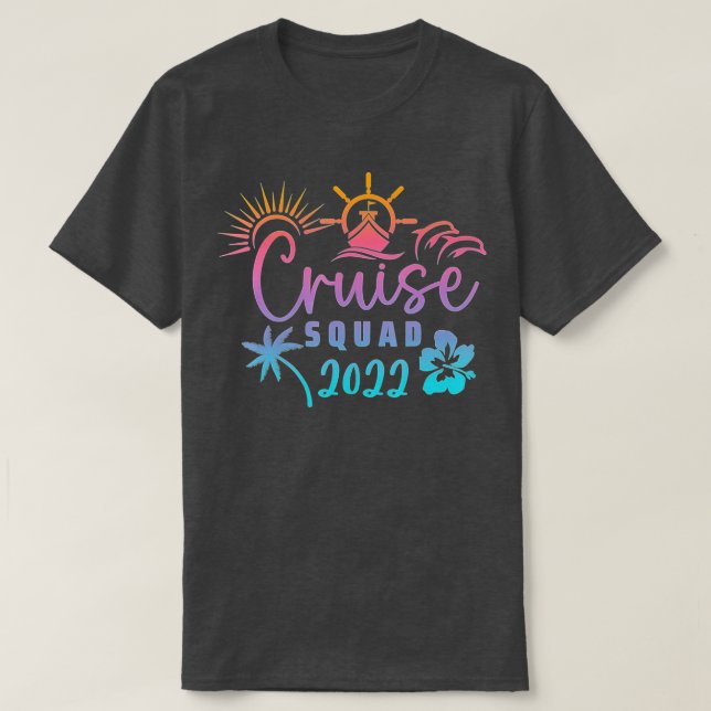 Camiseta 2022 Family Cruise Men Mulheres Meninas Velejando  (Frente do Design)