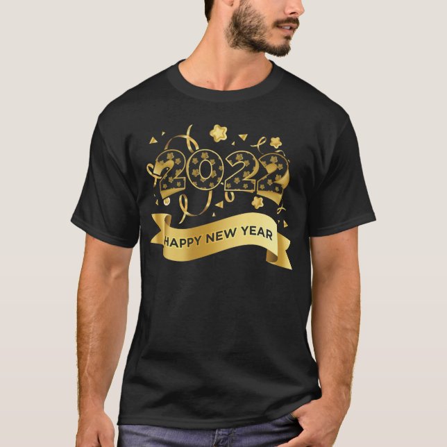 Camiseta 2022 lettering in gold (Frente)