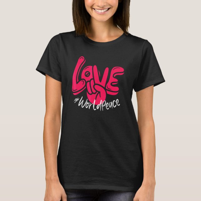 Camiseta 2022 Peace Global International Unity Love P (Frente)