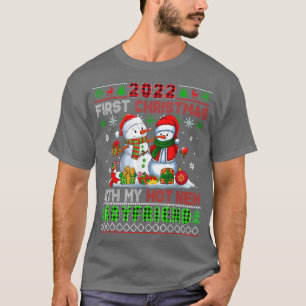 Camiseta 2022 Primeiro Natal Com Meus Novos Neves De Namora