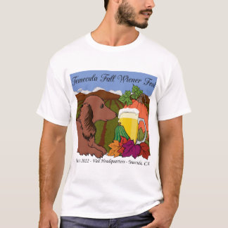 Camiseta 2022 Temecula Fall Wiener T-shirt em branco