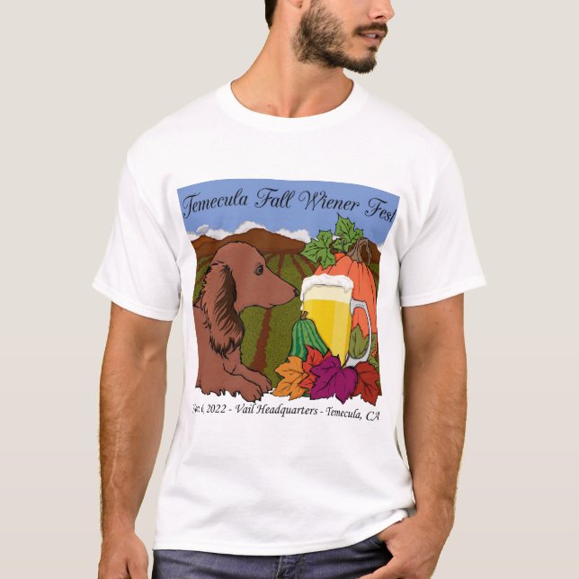 Camiseta 2022 Temecula Fall Wiener T-shirt em branco (Frente)