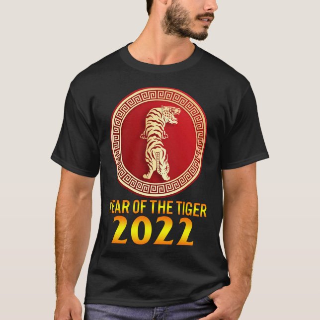Camiseta 2022 Year Of Tiger Lunar Happy New Year Chinese Zo (Frente)