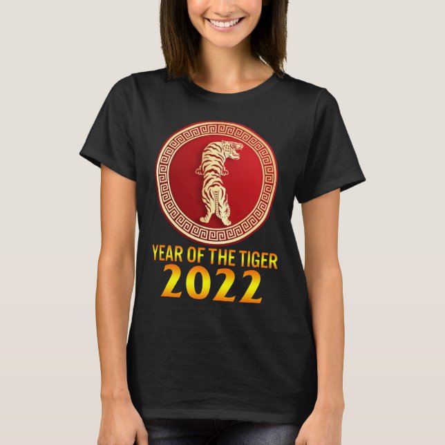 Camiseta 2022 Year Of Tiger Lunar Happy New Year Chinese Zo (Frente)