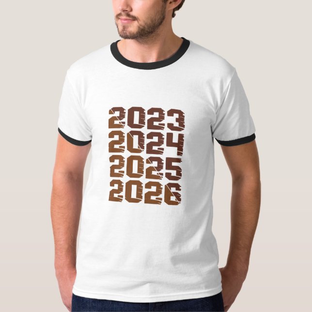 Camiseta 2023 2024 2025 2026 | Evolving Year Design  (Frente)