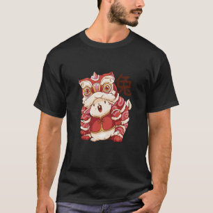 Camiseta 2023 Ano do Gato de Coelho Dragão Zodíaco Chinês