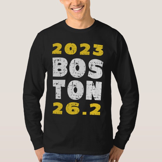 Camiseta 2023 Boston 26 2 Miles Running Training Qualifier  (Frente)