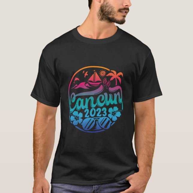 Camiseta 2023 Cancun Family Vacation Beach Matching Group (Frente)