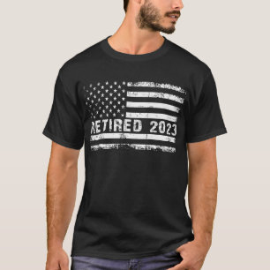 Camiseta 2023 - Estrelas brancas de bandeira e listras fora