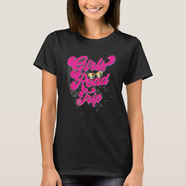 Camiseta 2023 Girl's Road Trip s Retro Style Women's s Tour (Frente)