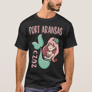 Camiseta 2023 Port ArKansas Férias Sereia Cuta