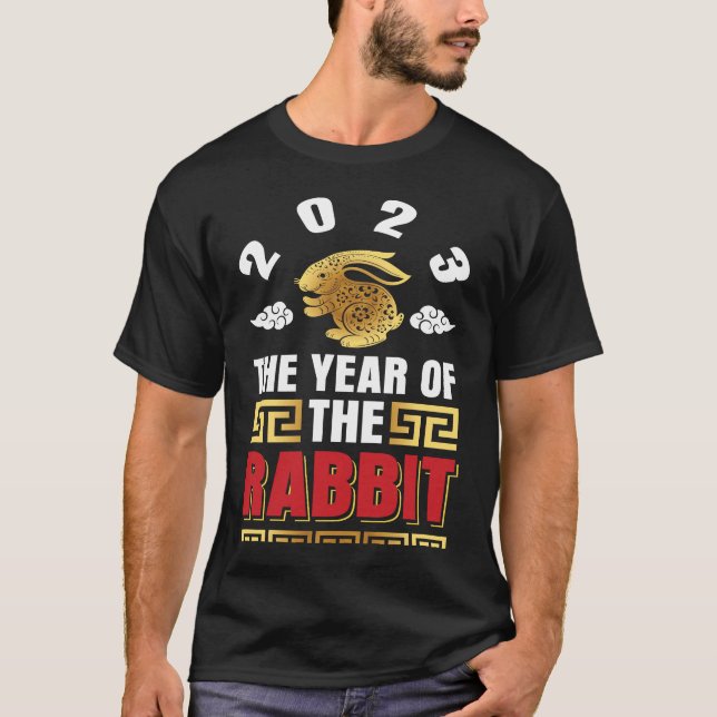 Camiseta 2023 The year of the rabbit Chinese Zodiac (Frente)