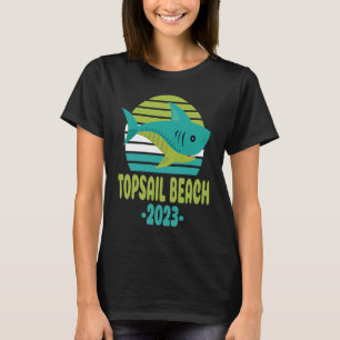 Camiseta 2023 Topsail Beach North Carolina Shark