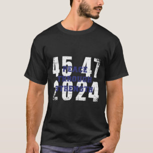 Camiseta 2024 45 47 América Primeira Maga Legal Vintage Úni