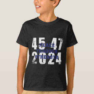 Camiseta 2024 45 47 América Primeira Maga Legal Vintage Úni