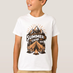 Camiseta 2024 Acampamento de Verão Férias de Acampamento de